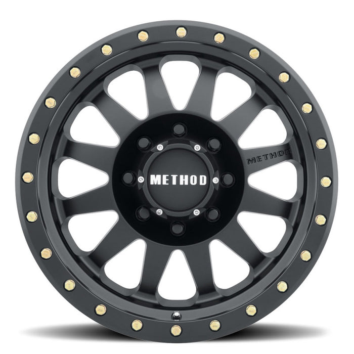 Method MR304 Double Standard 20x10 -18mm Offset 8x170 130.81mm CB Matte Black Wheel