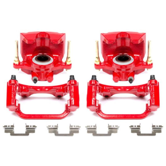 Power Stop 07-16 Cadillac Escalade Rear Red Calipers w/Brackets - Pair