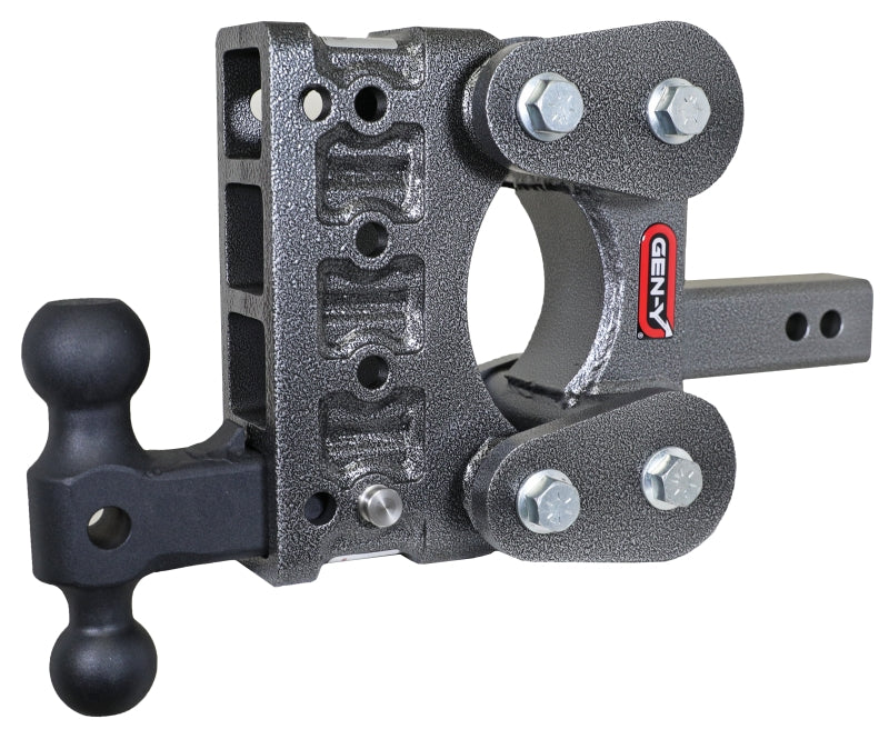 Gen-Y The Boss Torsion-Flex 2in Shank 5in Drop 1700lb TW 16K Hitch w/GH-051 Dual-Ball