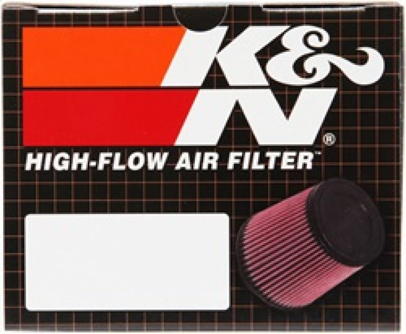 K&N Universal Chrome Oval Tapered Filter 2.125inFlgID x 4inBOL x 3inBOW x 3inTOL x 2inTOW x 2.75inH