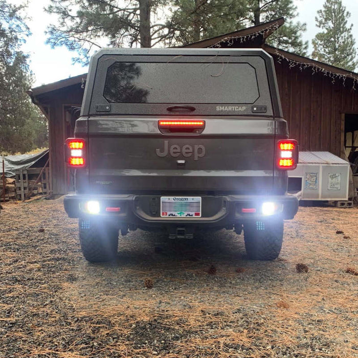 Oracle Rear Bumper LED Reverse Lights for Jeep Gladiator JT - 6000K SEE WARRANTY