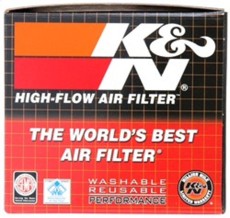 K&N Filter Universal Rubber Filter 2 inch Flange 3 1/8 inch Base, 2 inch Top, 3 inch Height