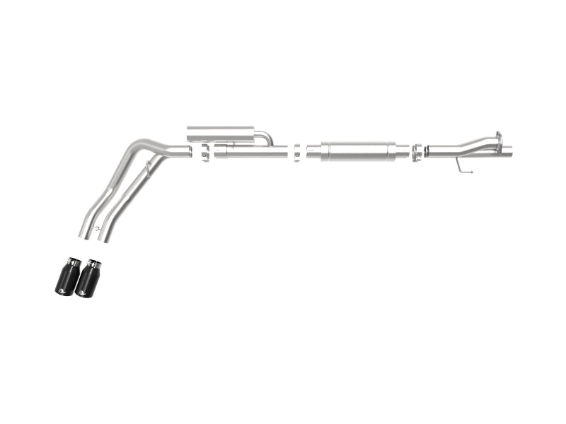 aFe Rebel Series 3in 409 SS Cat-Back Exhaust w/ Black Tips 17-20 Ford F-250/F350 V8 6.2L/7.3L