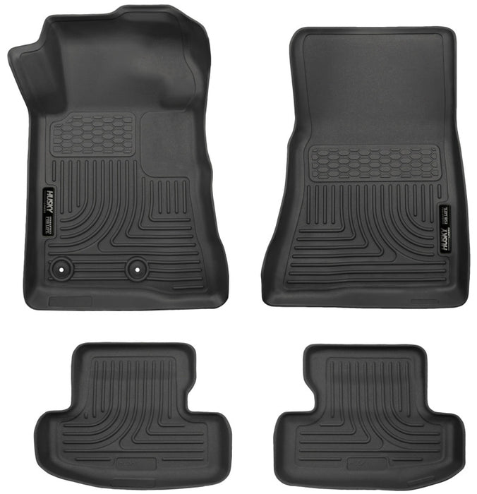 Husky Liners 15-22 Ford Mustang WeatherBeater Black Front & Second Seat Floor Liner