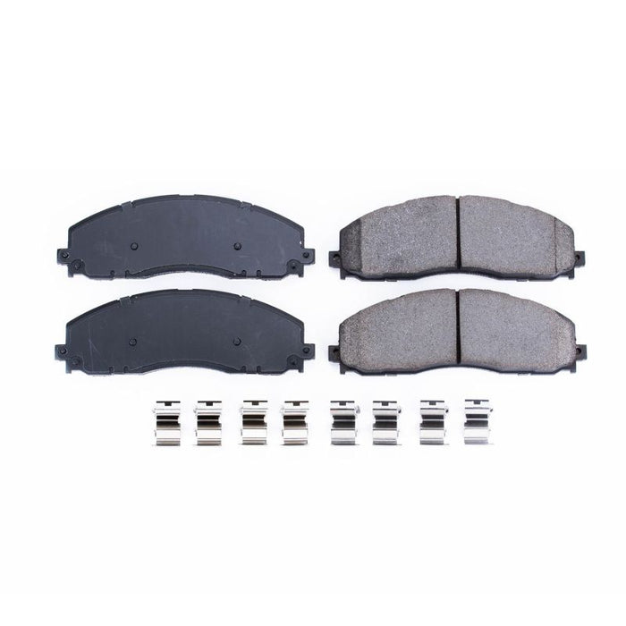 Power Stop 12-19 Ford F-250 Super Duty Front Z17 Evolution Ceramic Brake Pads w/Hardware