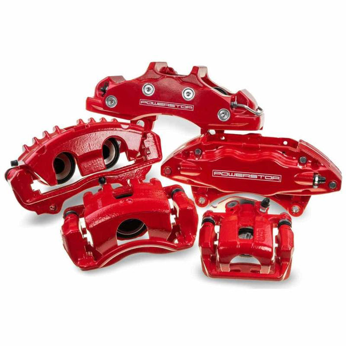 Power Stop 09-13 Infiniti FX50 Rear Red Calipers w/o Brackets - Pair