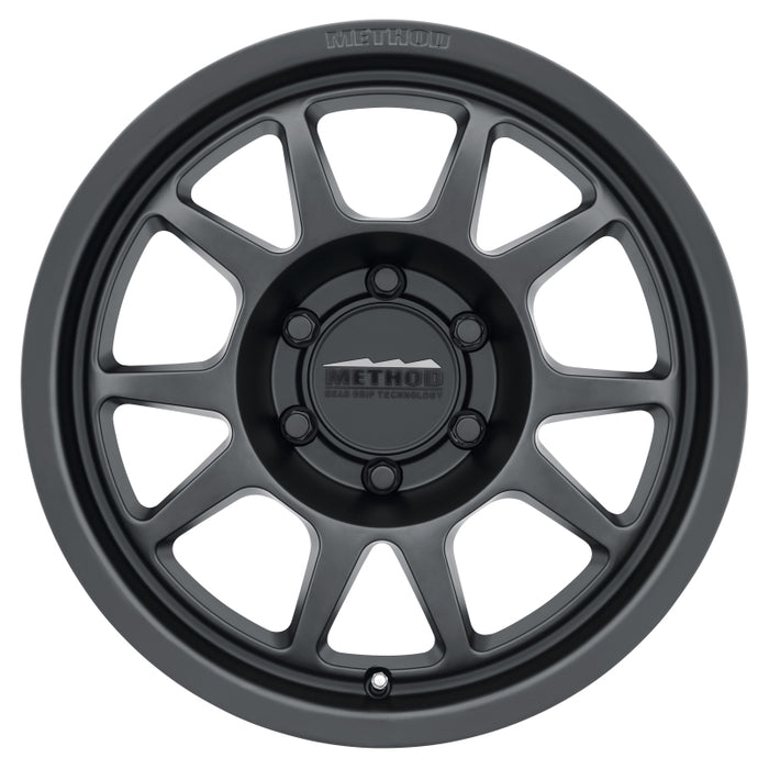 Method MR702 17x8.5 0mm Offset 6x5.5 106.25mm CB Matte Black Wheel