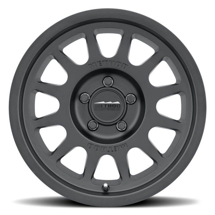 Method MR703 17x8.5 0mm Offset 5x5 71.5mm CB Matte Black Wheel