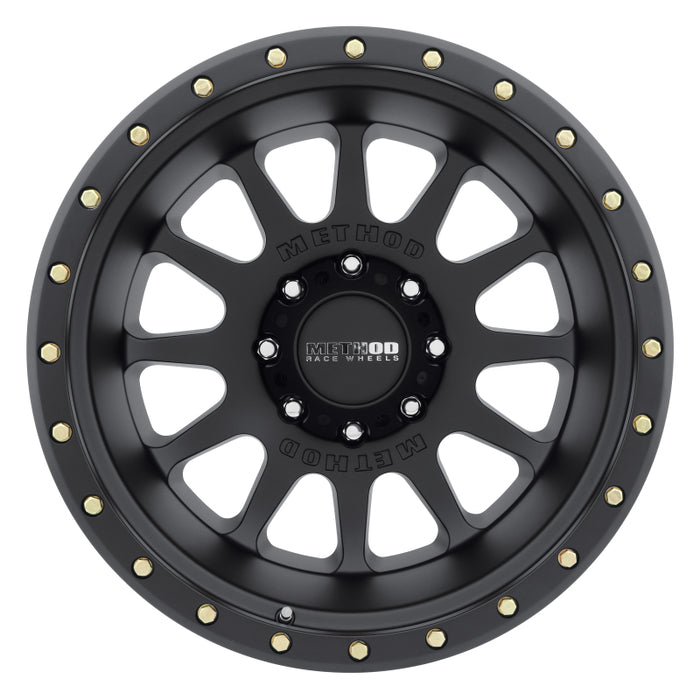 Method MR605 NV 20x12 -52mm Offset 8x6.5 121.3mm CB Matte Black Wheel