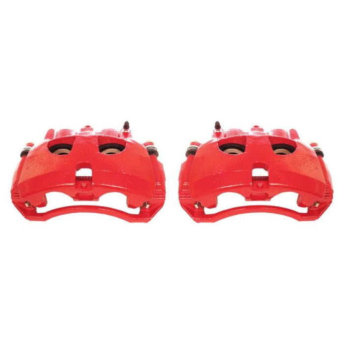 Power Stop 09-10 Dodge Ram 2500 Front Red Calipers w/Brackets - Pair