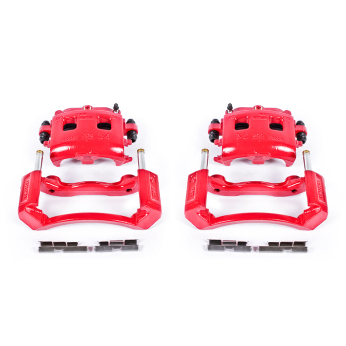 Power Stop 02-05 Dodge Ram 1500 Front Red Calipers w/Brackets - Pair