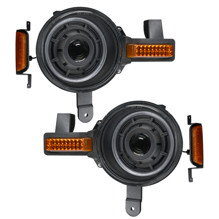 Oracle 2021+ Ford Bronco Oculus  Bi-LED Projector Headlights - Amber/White Switchback SEE WARRANTY