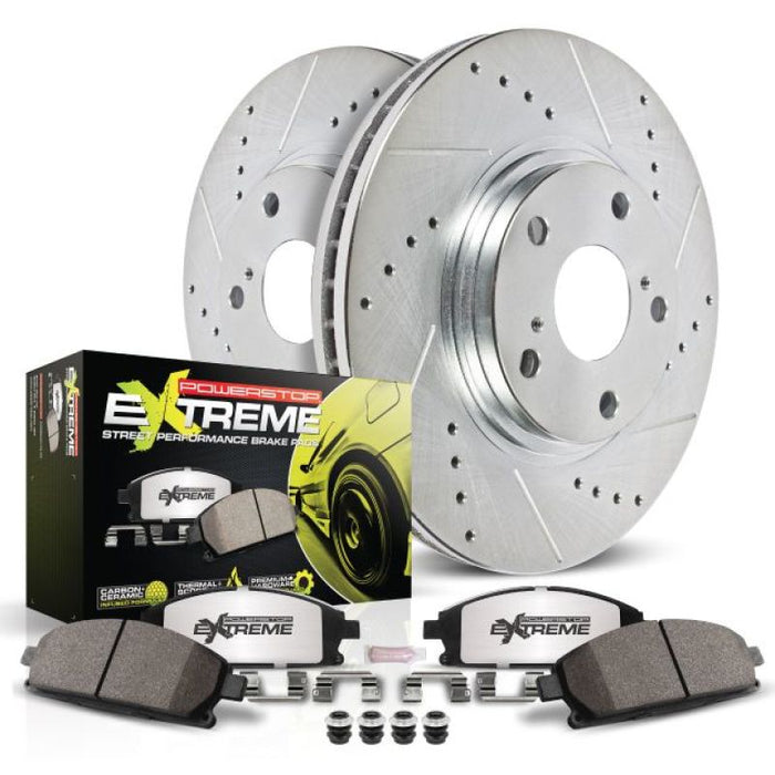 Power Stop 04-06 Subaru Baja Front Z26 Street Warrior Brake Kit