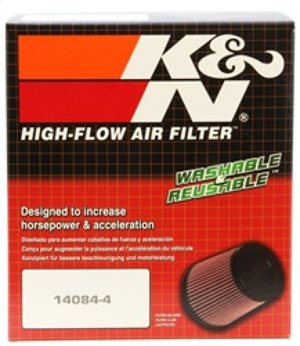 K&N Universal Oval Clamp-On Air Filter 2-3/4in Flange 6-1/4in Length 4in Width 5in Height