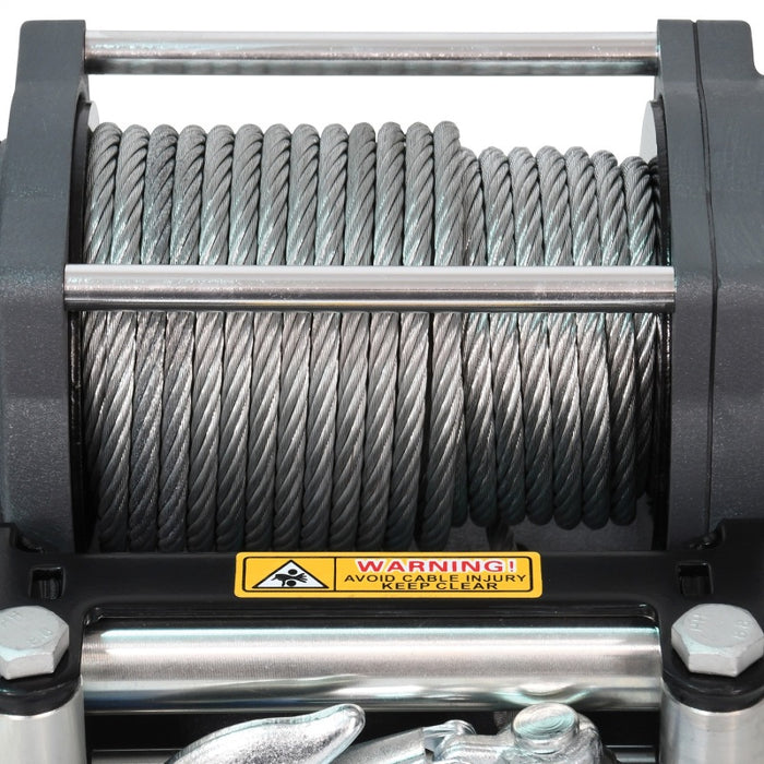 Superwinch 4500 LBS 12V DC 15/64in x 50ft Steel Rope Terra 4500 Winch - Gray Wrinkle