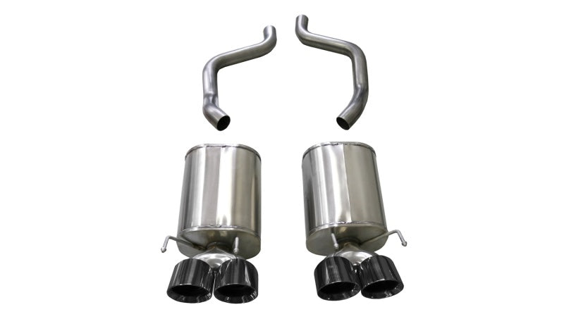 Corsa 05-08 Chevrolet Corvette (C6) 6.0L/6.2L Black Xtreme Axle-Back Exhaust w/4.5in Tips