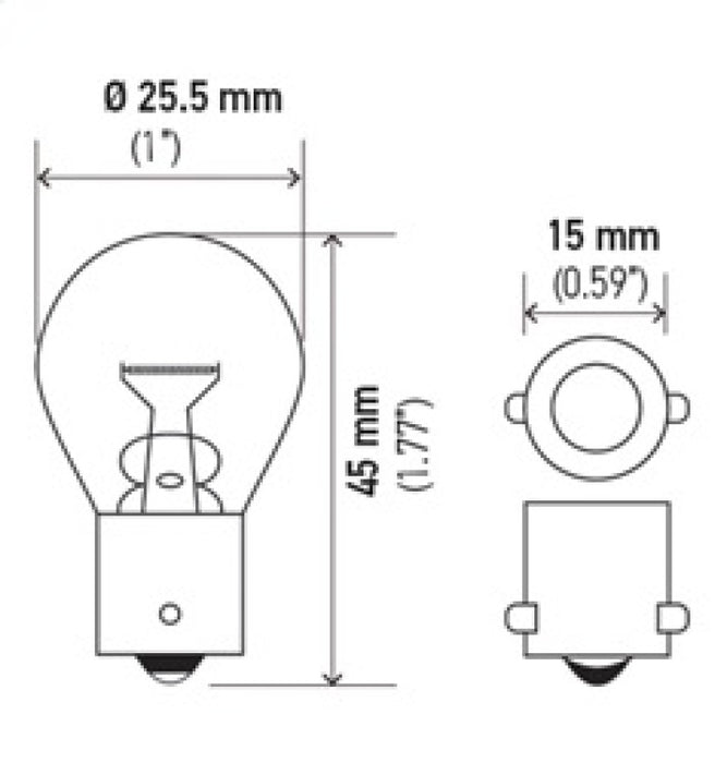 Hella Bulb 93 12V 13W BA15s S8