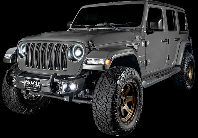 Oracle Jeep Wrangler JL/Gladiator JT Sport High Performance W LED Fog Lights - White SEE WARRANTY