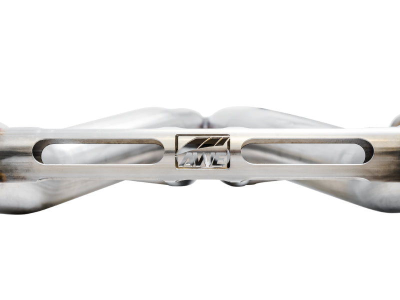 AWE Tuning 16-19 Chevy Camaro SS Non-Res Cat-Back Exhaust - Track Edition (Quad Chrome Silver Tips)