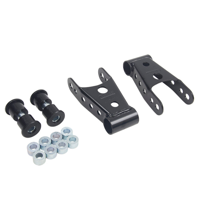 Belltech SHACKLE KIT 15-16 Ford F150 (All Cabs Short Bed Only) 4WD 1in / 2in Rear Drop