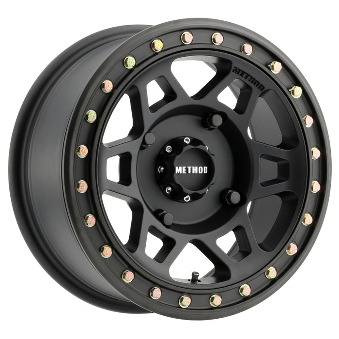 Method MR405 UTV Beadlock 15x7 / 5+2/38mm Offset / 4x136 / 106mm CB Matte Black Wheel