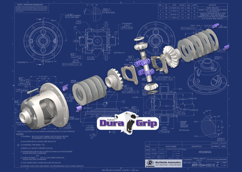 Yukon Gear Dura Grip Positraction For Ford 8.8in w/28 Spline Axles