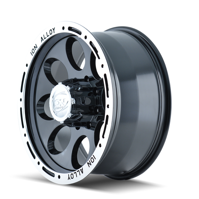 ION Type 174 15x8 / 5x114.3 BP / -27mm Offset / 83.82mm Hub Black/Machined Wheel