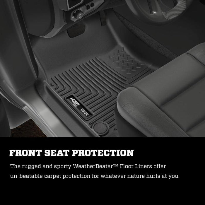 Husky Liners 19-21 Ram 2500/3500 Crew Cab Weatherbeater Black Front & 2nd Seat Floor Liners