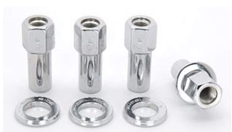 Weld Open End Lug Nuts w/ Centered Washers 1/2in. RH - 4pk.