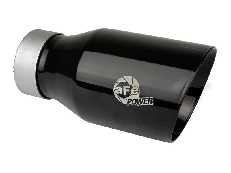 aFe Large Bore-HD 3in 409SS DPF-Back 20-21 GM Trucks L6-3.0L (td) LM2 - Black Tip