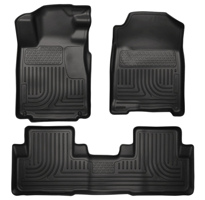 Husky Liners 11-12 Dodge Charger/Chrysler 300 (AWD Only) WeatherBeater Combo Black Floor Liners