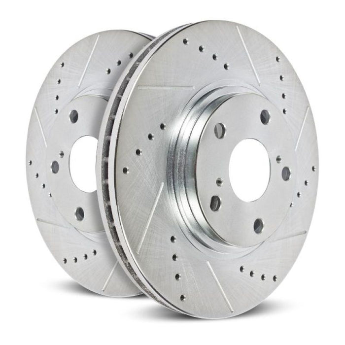 Power Stop 12-18 Ford F-150 Rear Evolution Drilled & Slotted Rotors - Pair