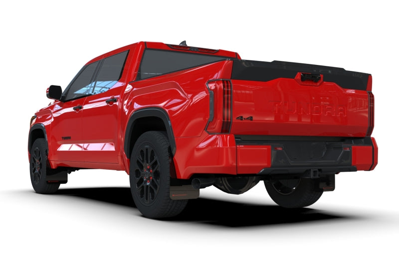 Rally Armor 2022+ Toyota Tundra Black UR Mud Flap w/ White Logo