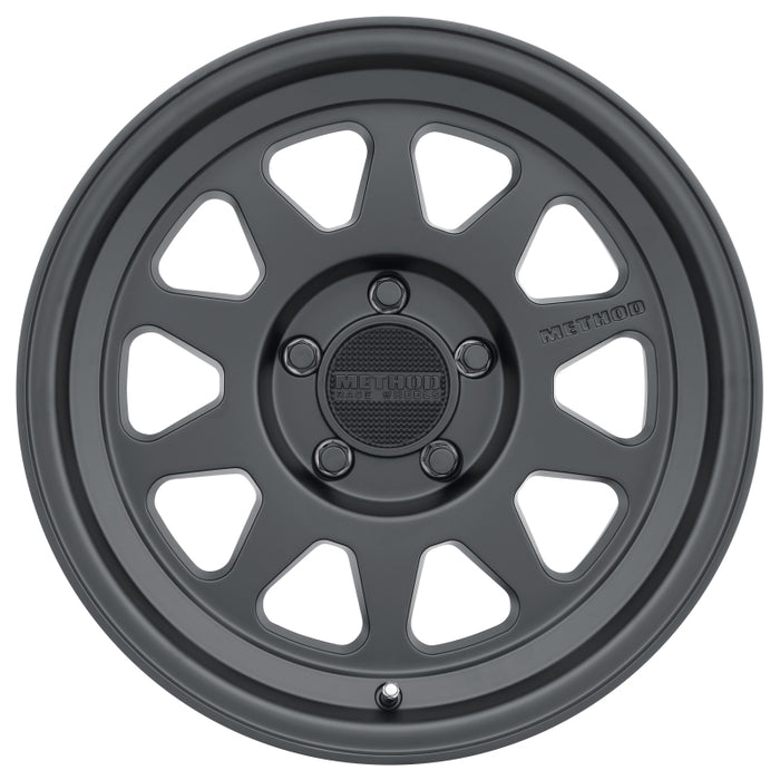 Method MR316 17x8.5 0mm Offset 5x150 110.5mm CB Matte Black Wheel