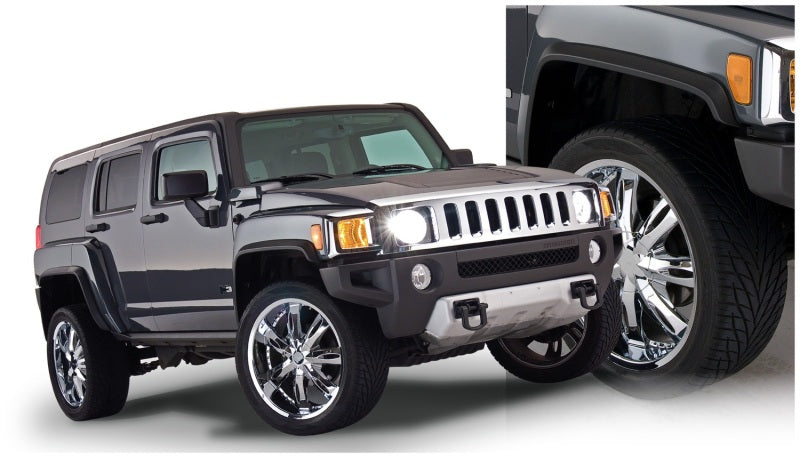 Bushwacker 06-10 Hummer H3 OE Style Flares 4pc - Black