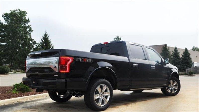 Corsa 2015 Ford F-150 5.0L V8 (Super Crew Cab) Black Sport Single Side Dual 4in Tips CB Exhaust