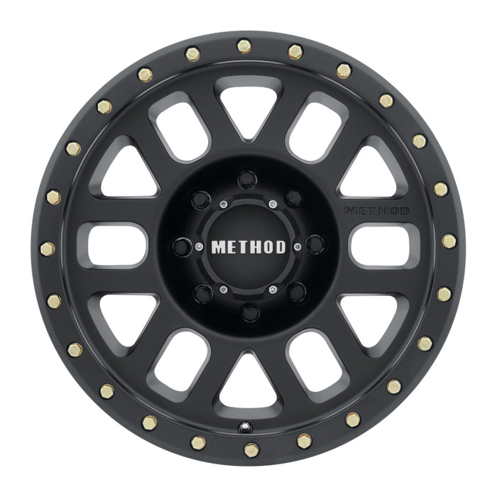 Method MR309 Grid 18x9 0mm Offset 8x180 130.81mm CB Matte Black Wheel