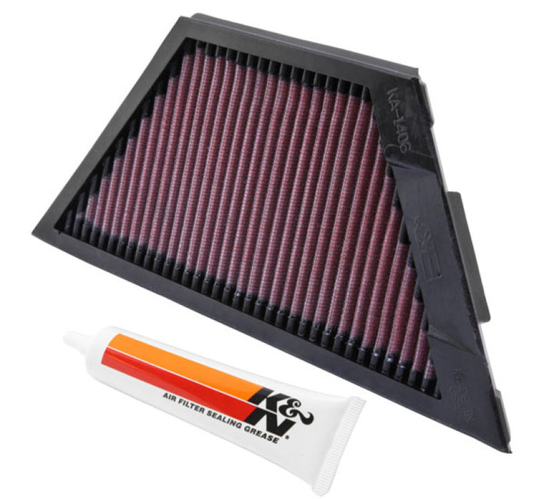 K&N Kawasaki ZX1rR Ninja/ZZR1400/1400GTR/ZX14R 11.25in O/S L x 4.75in O/S W Replacement Air Filter